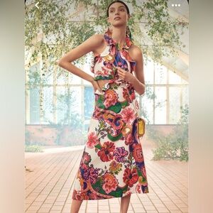 Zimmermann Lovestruck Printed Linen Midi Dress